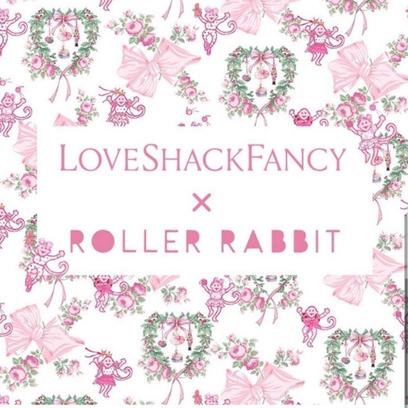 SOLD OUT - Love Shack Fancy x Roller Rabbit Merry Monkeys Pajamas - Kids Size 14 - Picture 4 of 4